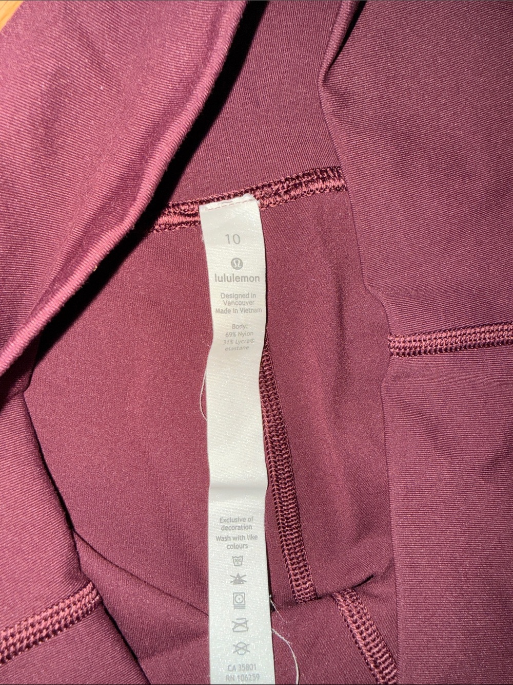 lululemon athletica Plum High-Rise Leggings - Picture 2 of 5